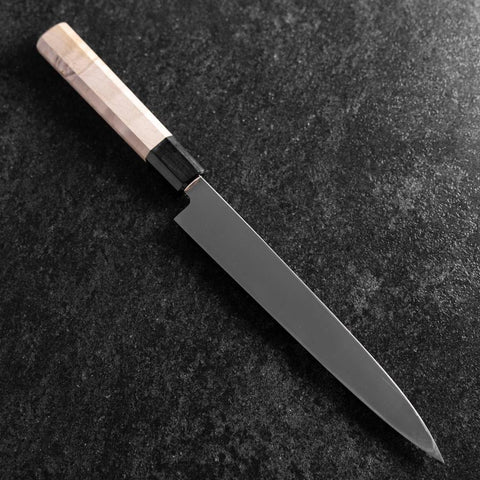 Yanagiba Izquierda Silver Steel #3 Kasumi Mango de Búfalo Magnolia  210mm