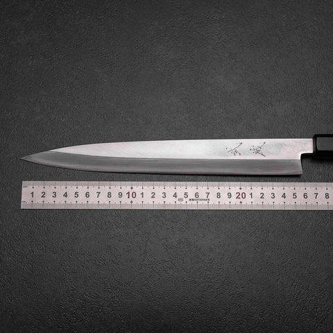 Yanagiba Left-Hand Silver Steel #3 Kasumi Buffalo Magnolia Handle 260mm