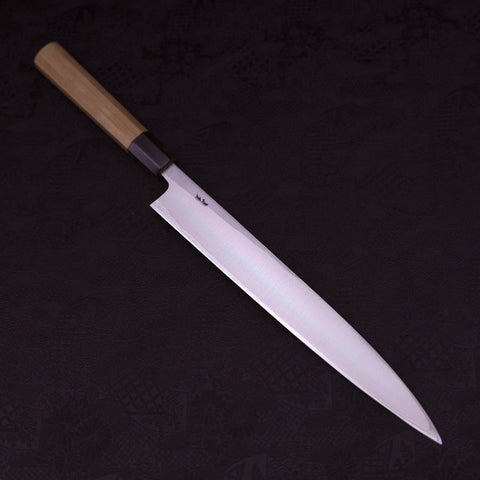 Yanagiba Left Hand White Steel #1 Buffalo Magnolia Handle 270mm (10.6”)