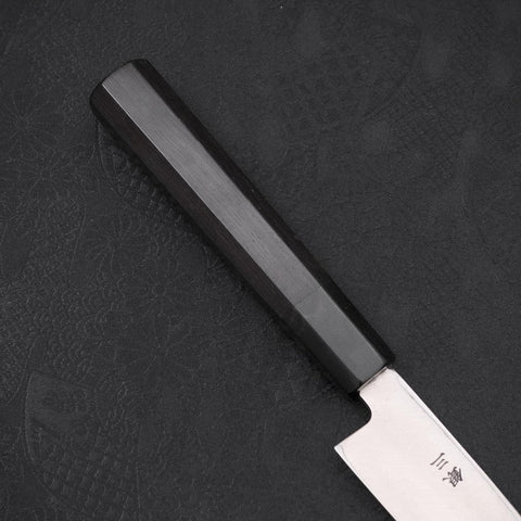 Yanagiba Left -Hand Silver Steel #3 Kasumi Buffalo Ebony Handle 210mm