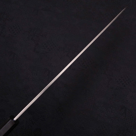 Yanagiba Left -Hand Silver Steel #3 Kasumi Buffalo Ebony Handle 300mm