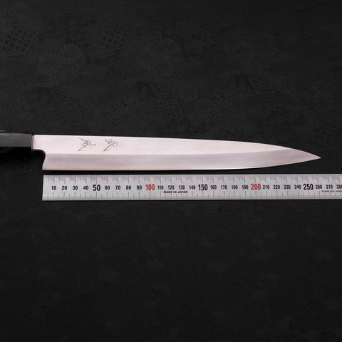 Yanagiba Silver Steel #3 Hon-Kasumi Buffalo Teak Handle 270mm