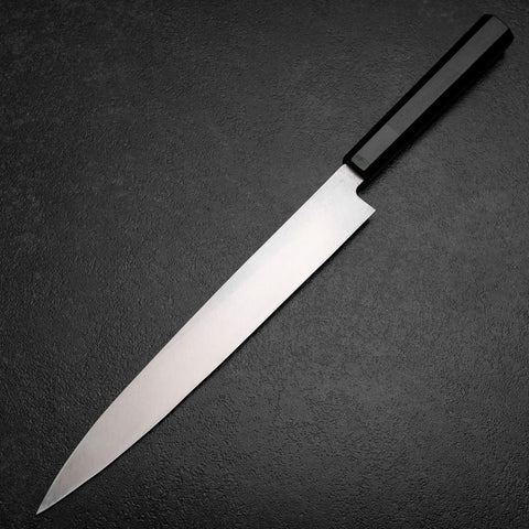 Yanagiba Silver Steel #3 Kasumi Buffalo Ebony Handle 260mm