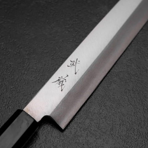 Yanagiba Silver Steel #3 Kasumi Buffalo Ebony Handle 260mm