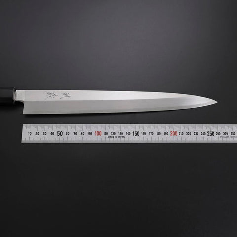 Yanagiba Silver Steel #3 Kasumi Buffalo Ebony Handle 270mm
