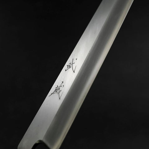 Yanagiba Silver Steel #3 Kasumi Buffalo Ebony Handle 300mm