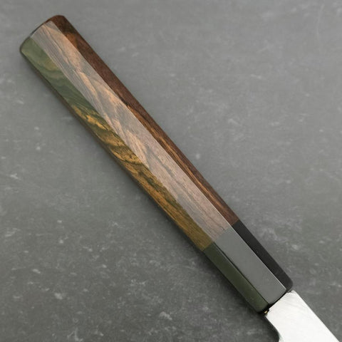 Yanagiba Silver Steel #3 Kasumi Buffalo Ebony Handle 300mm