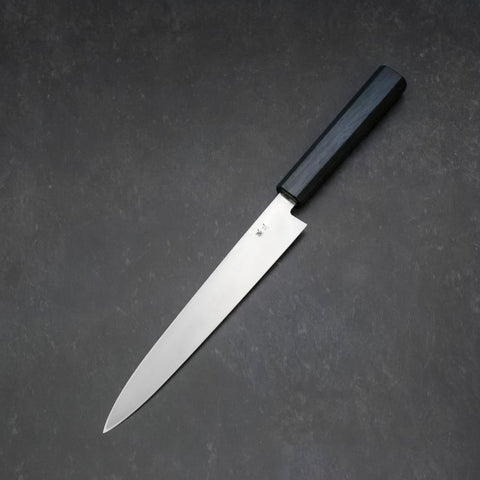 Yanagiba Silver Steel #3 Kasumi Dark Blue Urushi Handle 200mm
