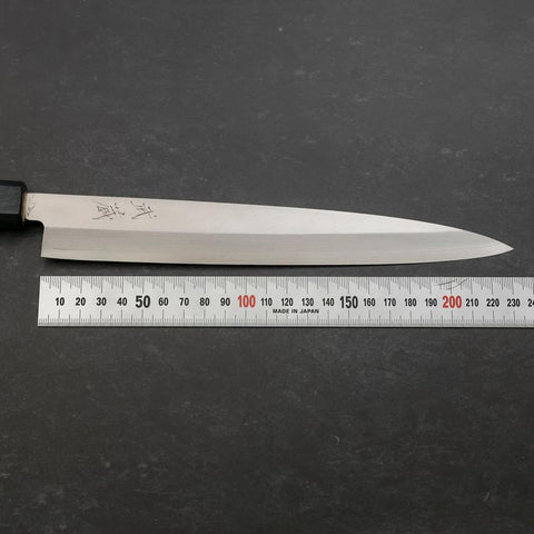 Yanagiba Silver Steel #3 Kasumi Dark Blue Urushi Handle 240mm