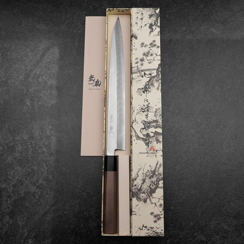Yanagiba Silver Steel #3 Kasumi Walnut Handle 300mm