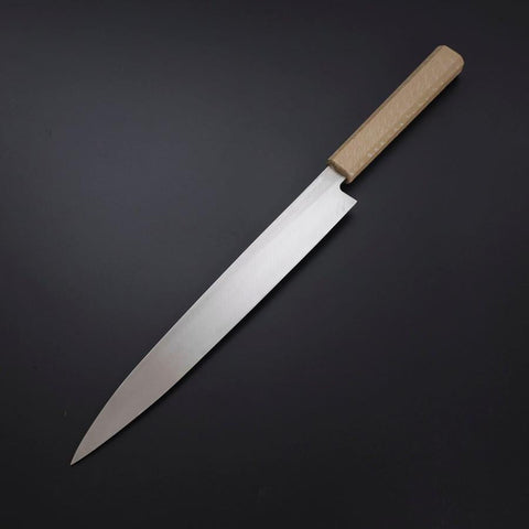 Yanagiba Silver Steel #3 Kasumi White Urushi Handle 260mm