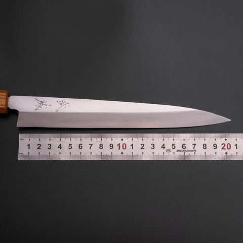 Yanagiba Silver Steel #3 Kasumi Yaki Urushi Handle 205mm