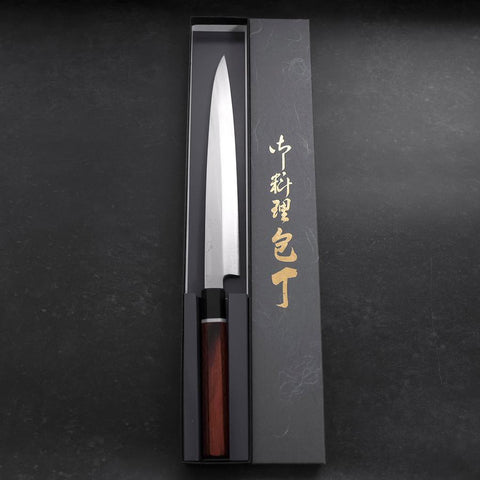 Yanagiba VG-10 Damascus Cherry Handle 240mm with Sheath