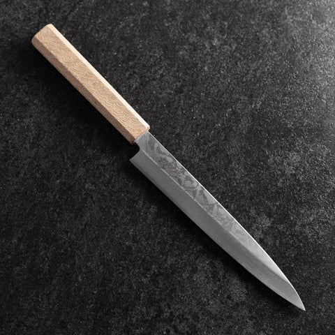 Yanagiba VG-10 Damascus White Urushi Handle 210mm