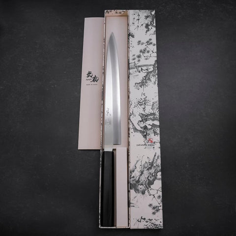 Yanagiba VG-10 Mirror Kasumi Shitan Ebony Handle 270mm