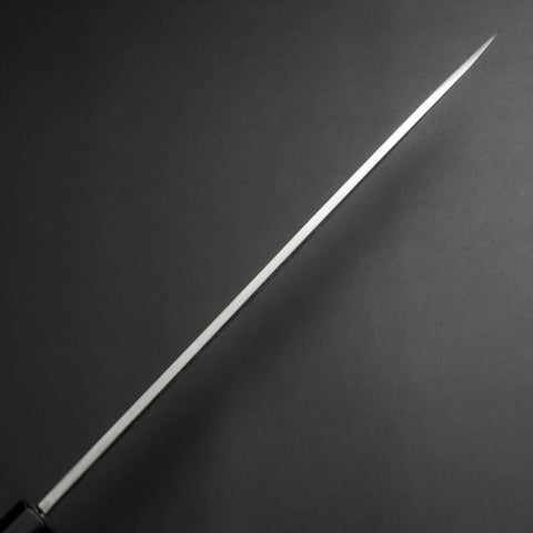 Yanagiba White Steel #2 Kasumi Silver Dragon Buffalo Ebony Handle 240mm