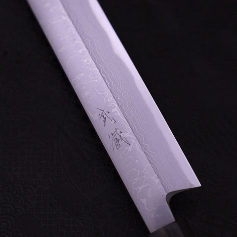 Yanagiba White Steel #1 Damascus Shitan Handle 330mm