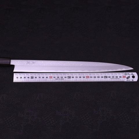 Yanagiba White Steel #1 Damascus Shitan Handle 330mm