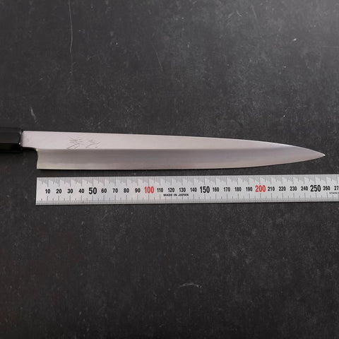Yanagiba White Steel #2 Kasumi Buffalo Ebony Handle 270mm