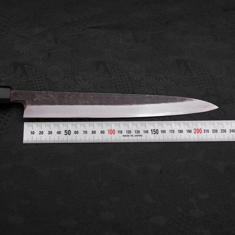 Yanagiba White Steel #2 Kurouchi Buffalo Teak Handle 225mm