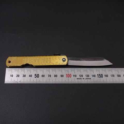 Higonokami Aogami 100mm Gold Bright-[Musashi]-[Japanese-Kitchen-Knives]
